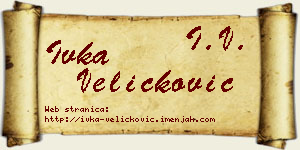 Ivka Veličković vizit kartica